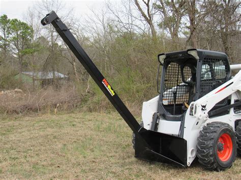 skid steer with telescopic boom|lifting jib for skid steer.